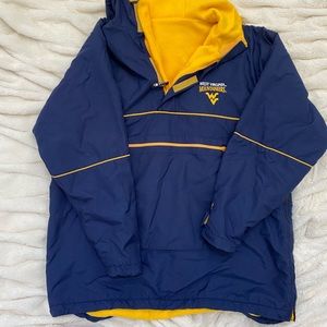 Vintage West Virginia University Starter winter 1/4 zip jacket Sz L